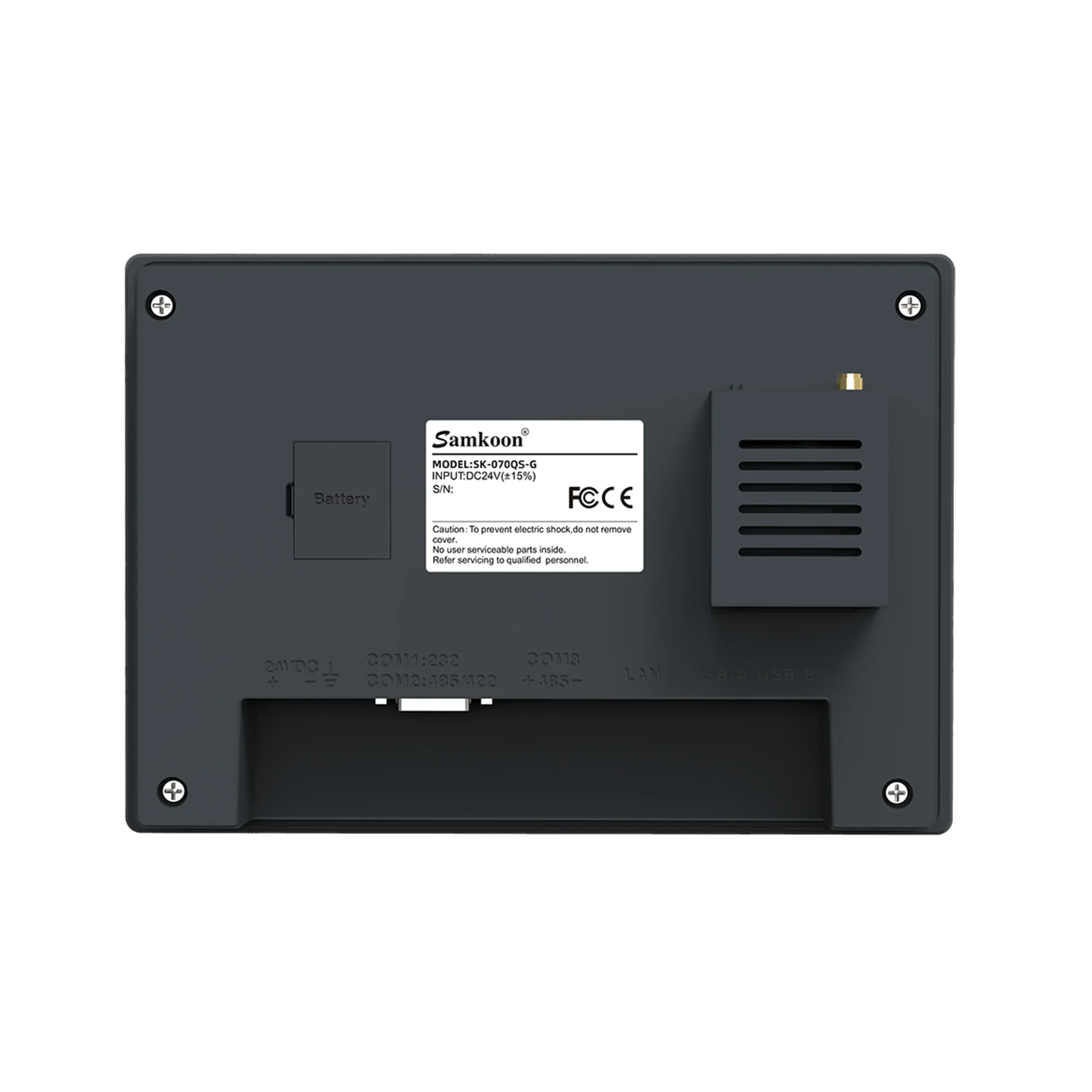 Samkoon SK-070QS-G 7" HMI Touchscreen - Rear Panel