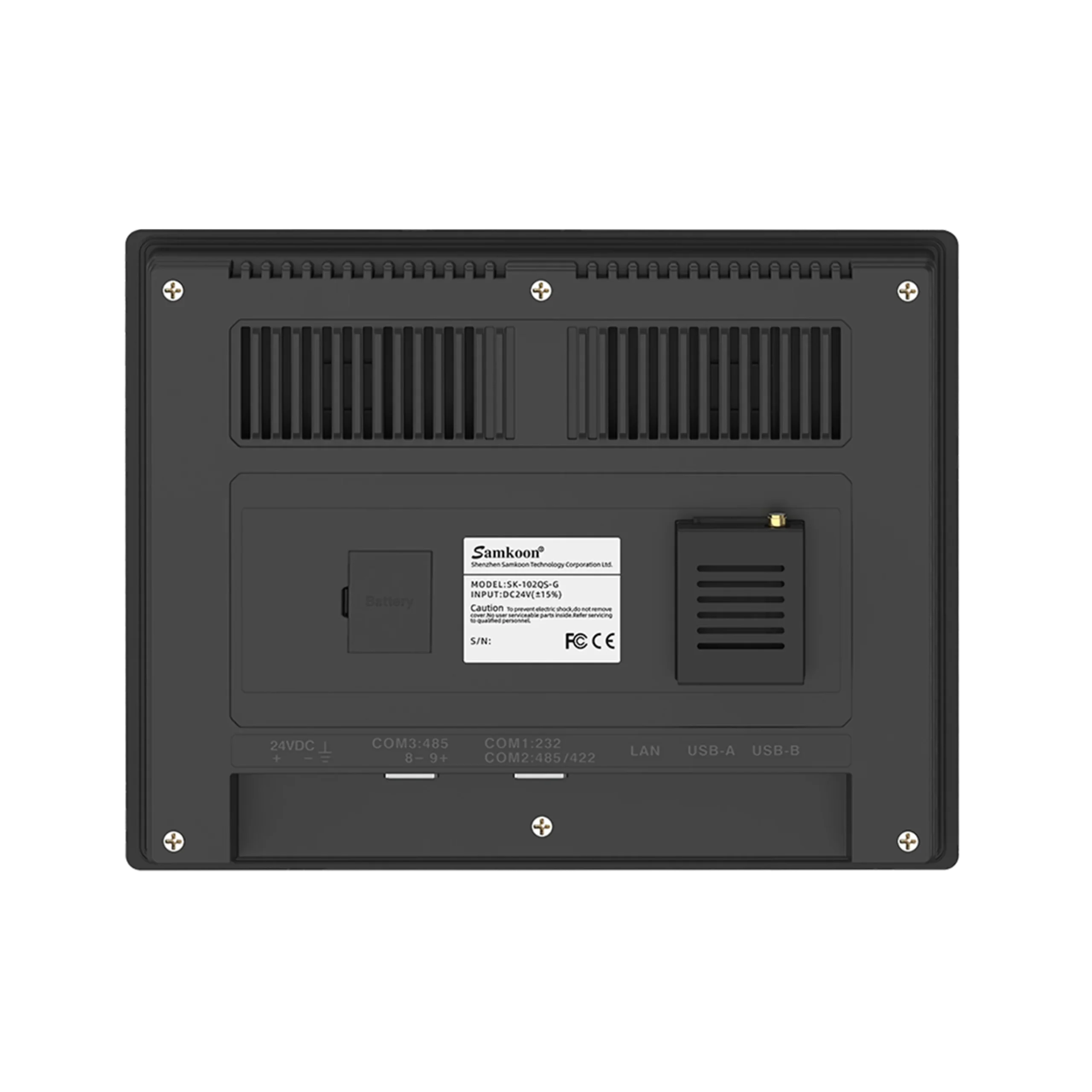 Samkoon SK-102QS-G 10.2" HMI Touchscreen - Rear Panel